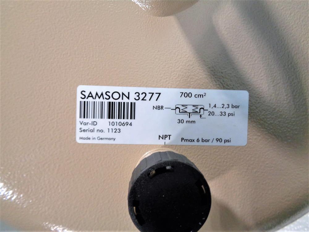 Samson 3277 Pneumatic Actuator (700 cm2) with Positioner Switch 3730-3